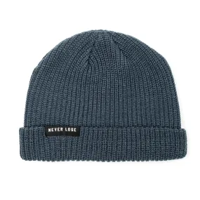 NEVER LOSE Knit Beanie- Harbor Blue