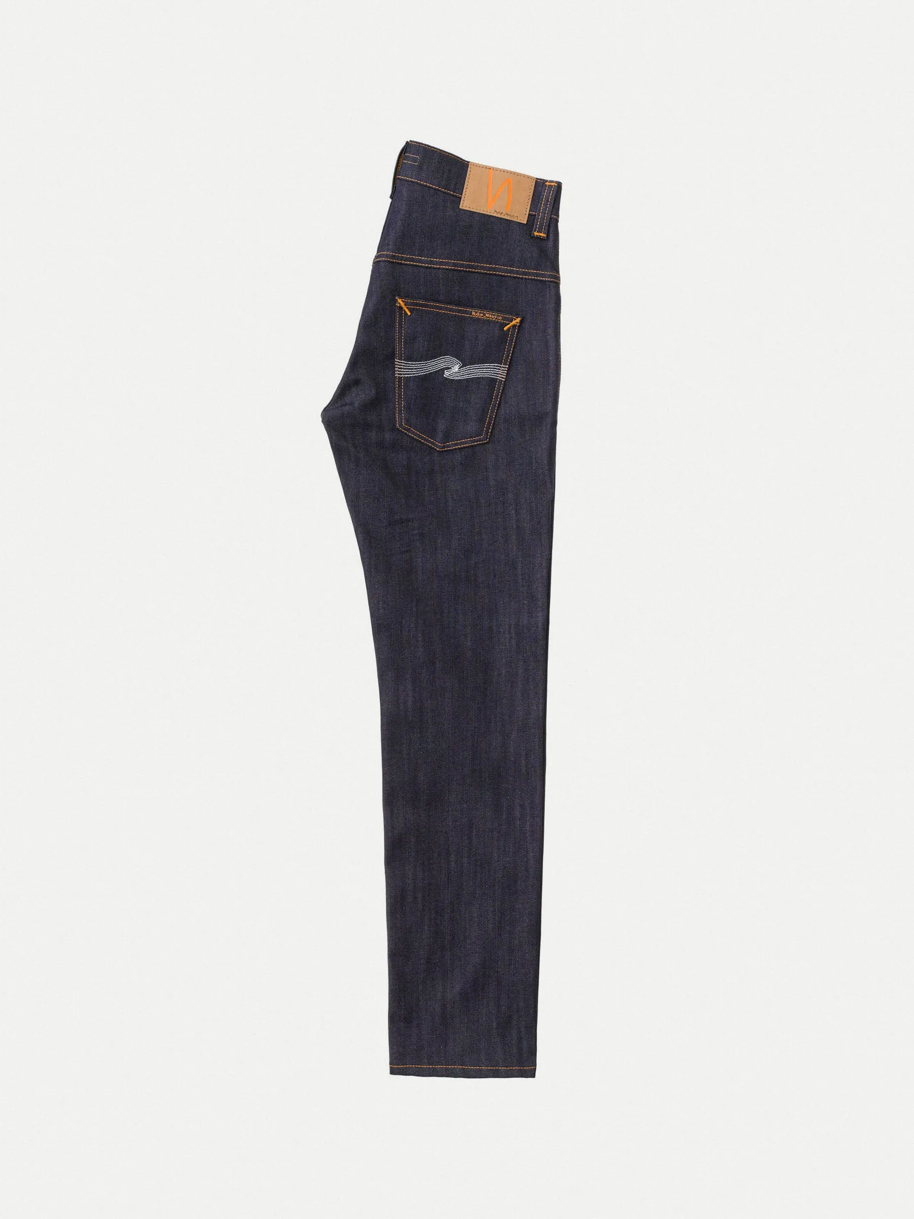 Nudie Jeans Co - Thin Finn Dry Ecru Embo - Jean Slim Brut