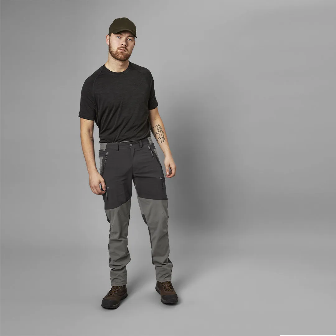 Outdoor Stretch Trousers - Black/Grey by Seeland