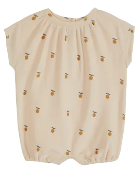 Overall Baby Girl Towelling Lemon - قصيرة