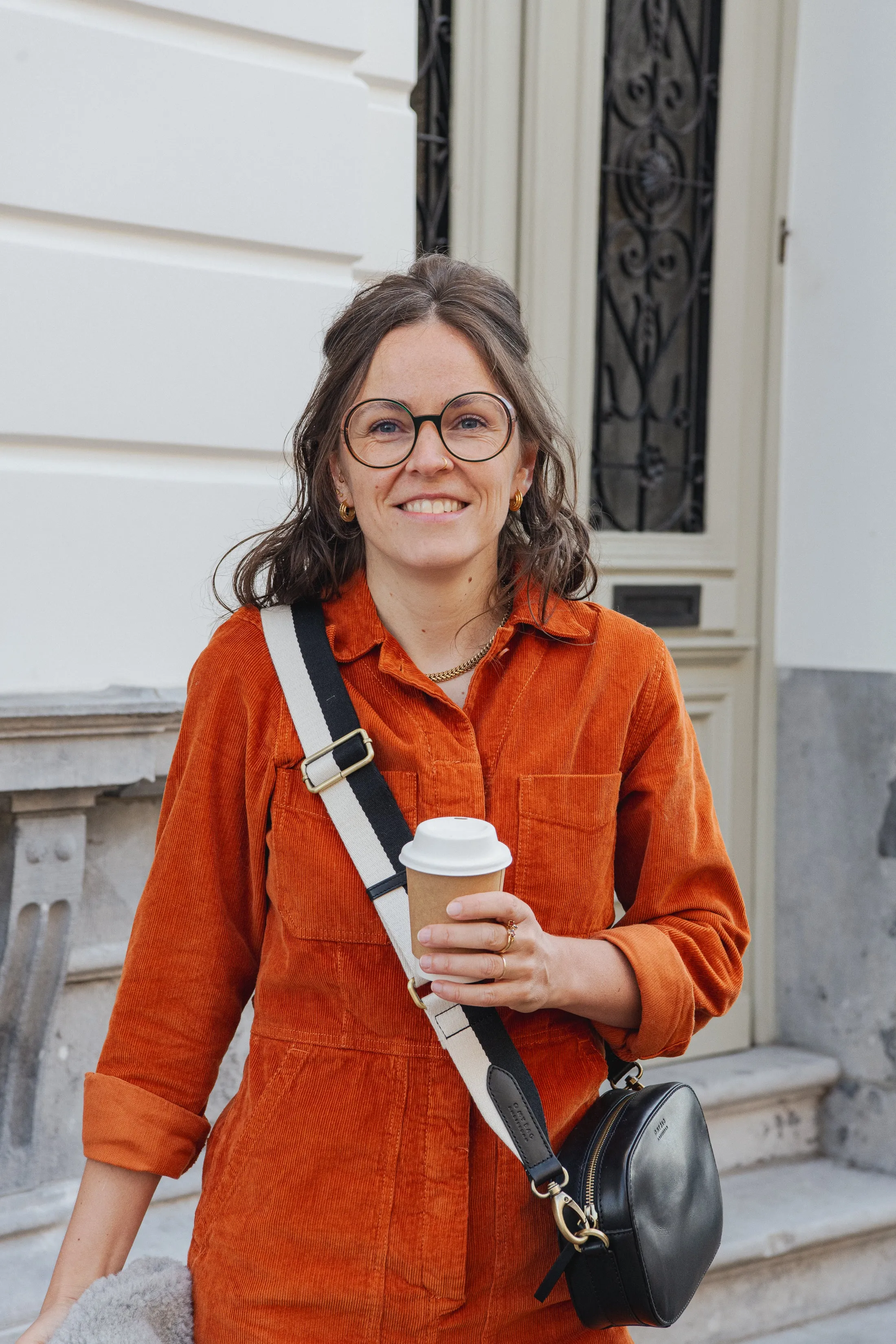 Overall Docksta Corduroy - Cinnamon Orange