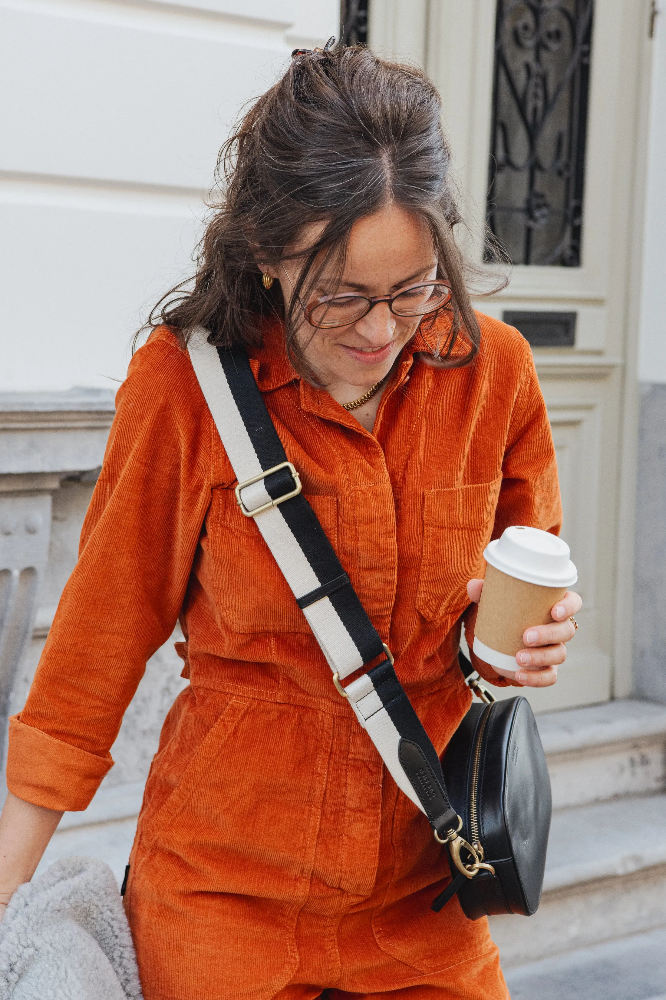 Overall Docksta Corduroy - Cinnamon Orange