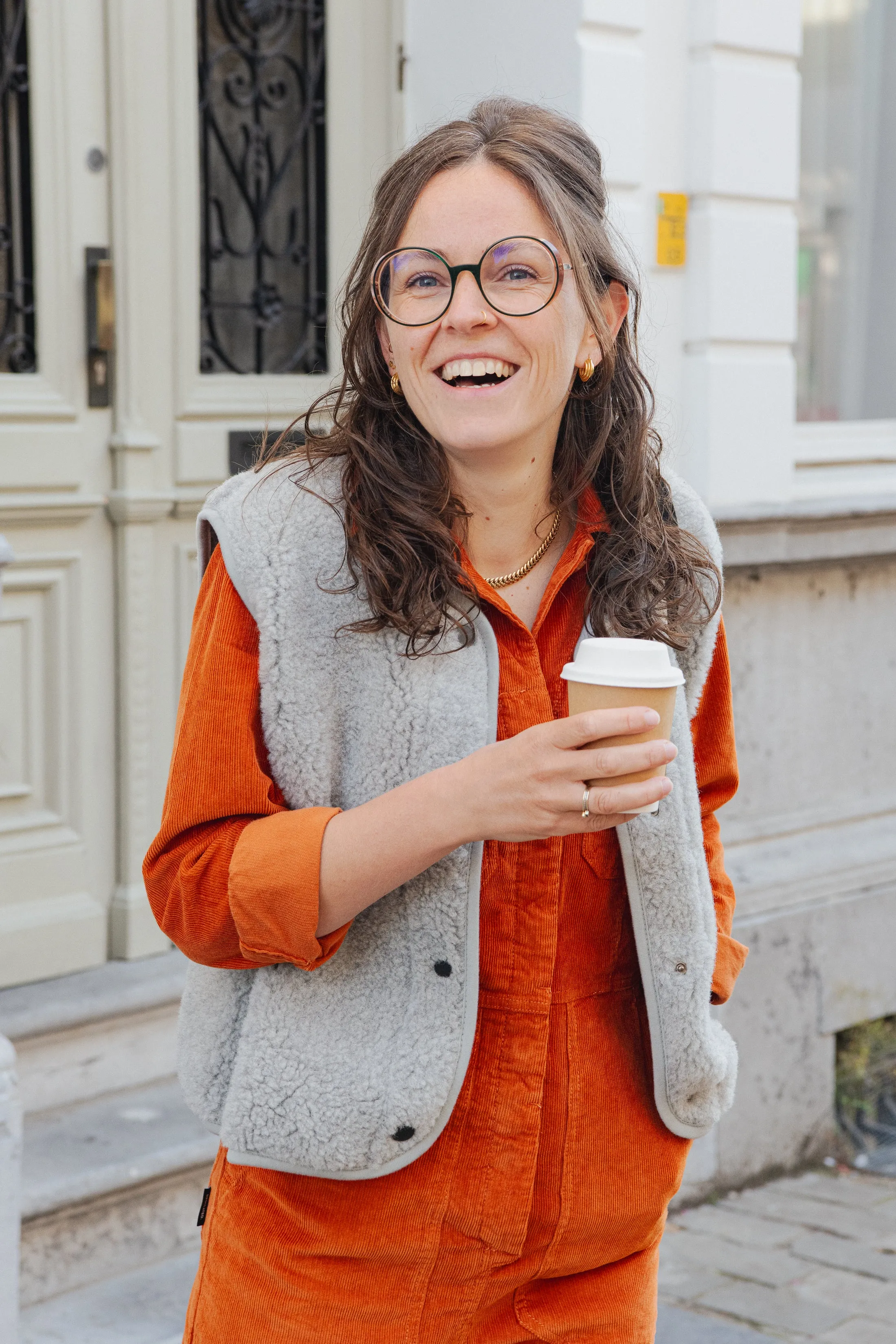 Overall Docksta Corduroy - Cinnamon Orange