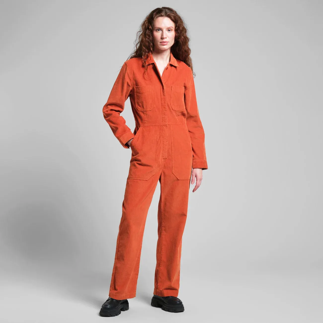 Overall Docksta Corduroy - Cinnamon Orange