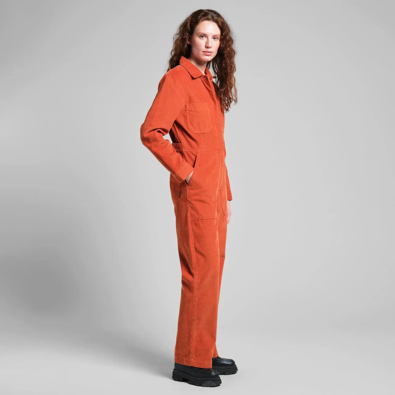 Overall Docksta Corduroy - Cinnamon Orange