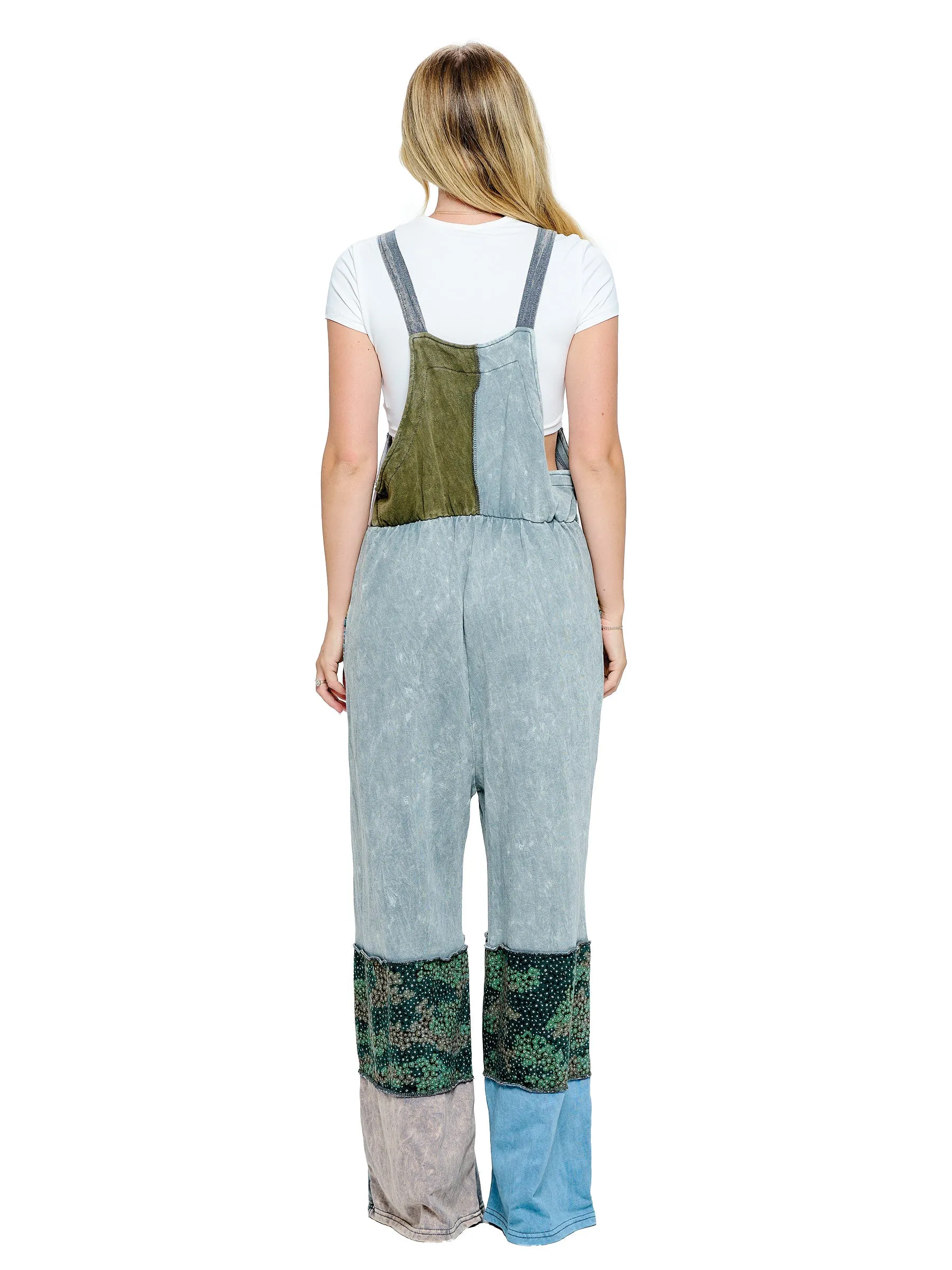 Overall Vintage Washed Patchwork