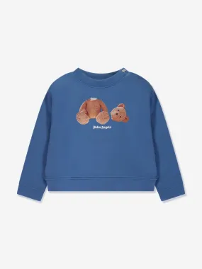 Palm Angels Baby Boys Bear Sweatshirt in Blue