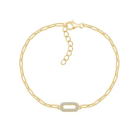 Paper Clip Link Chain Bracelet