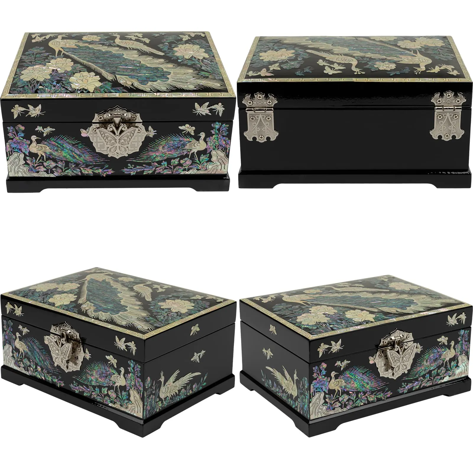 Peacock Two Layer Jewelry Box