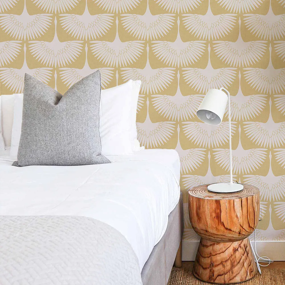 Peel   Stick Removable Wallpaper: Gold Tones