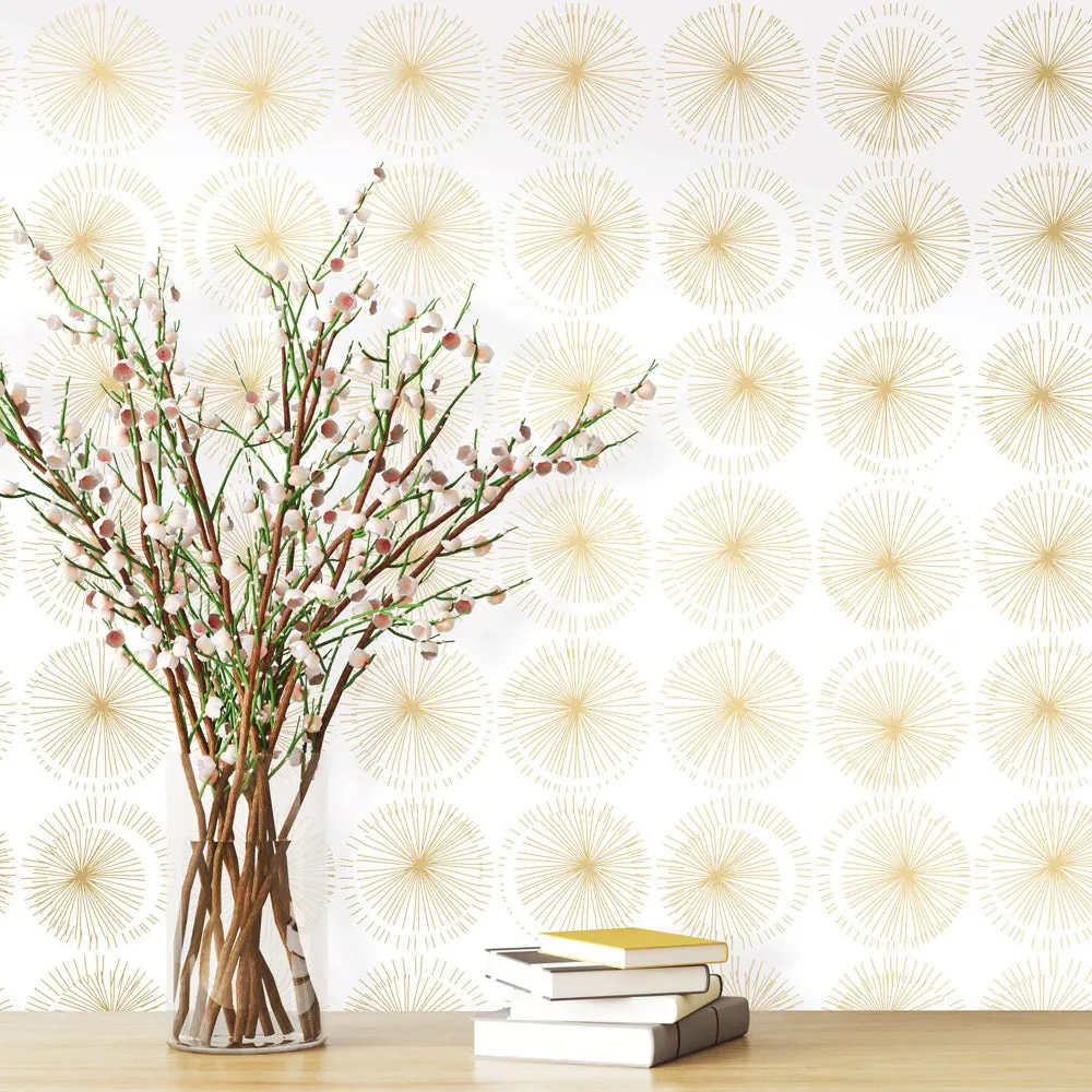 Peel   Stick Removable Wallpaper: Gold Tones