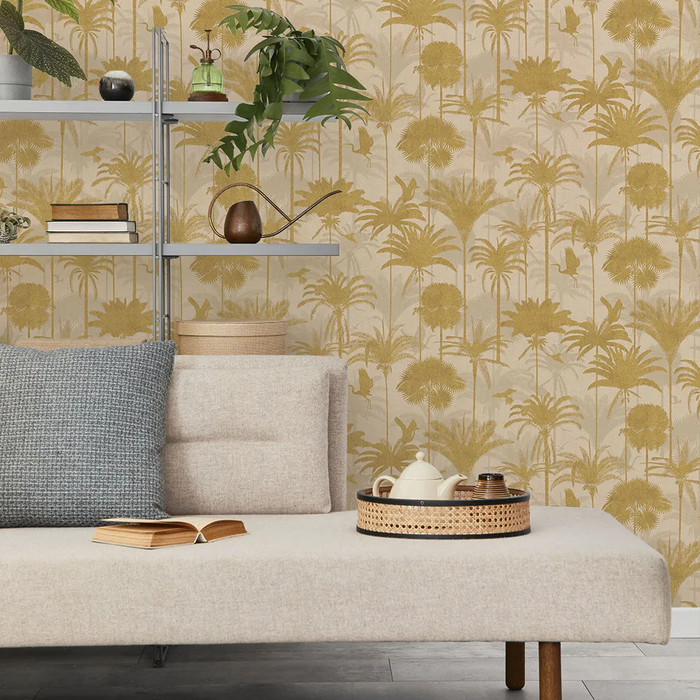 Peel   Stick Removable Wallpaper: Gold Tones