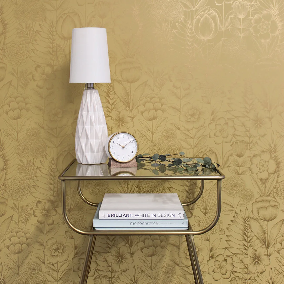 Peel   Stick Removable Wallpaper: Gold Tones