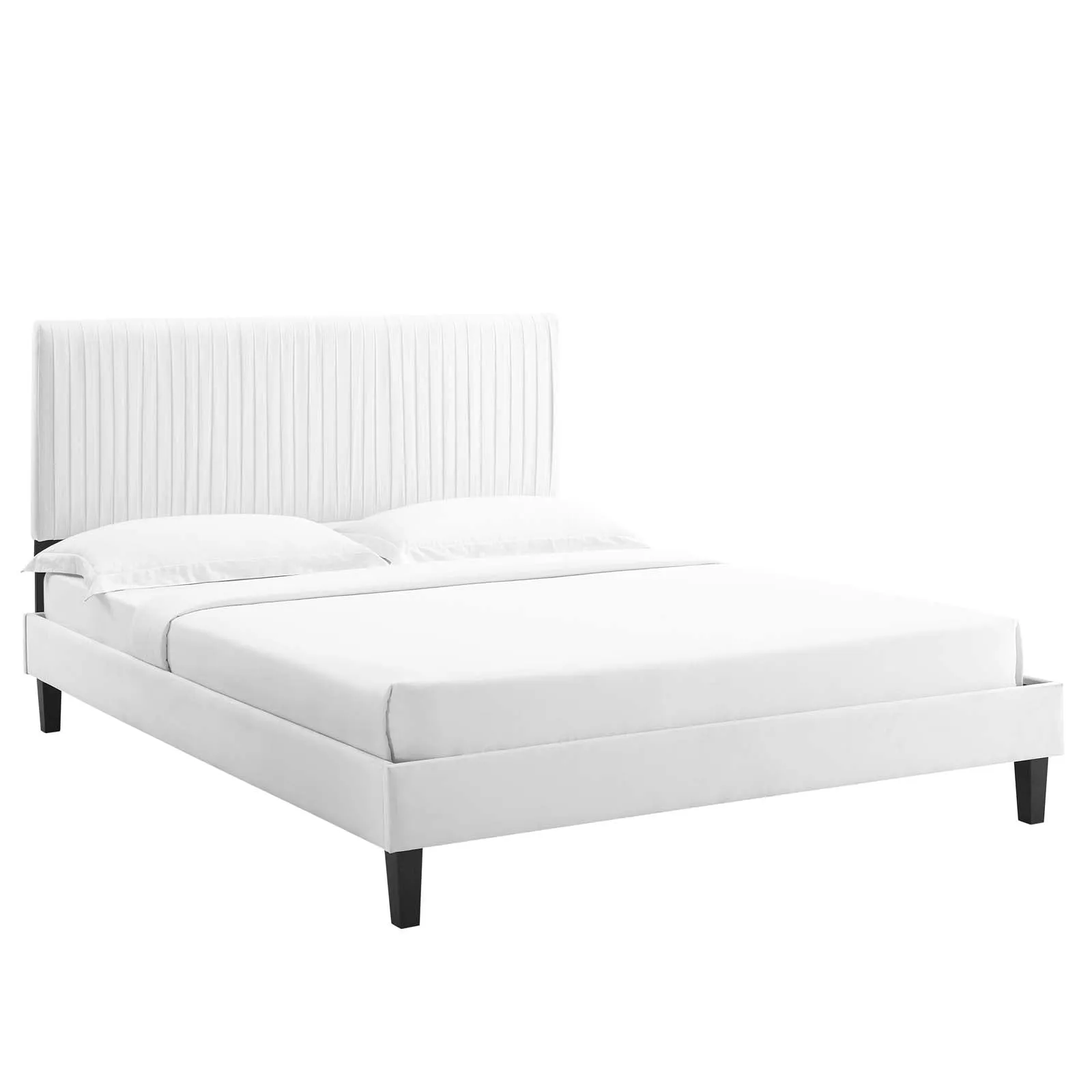 Peyton Performance  Velvet Platform Bed