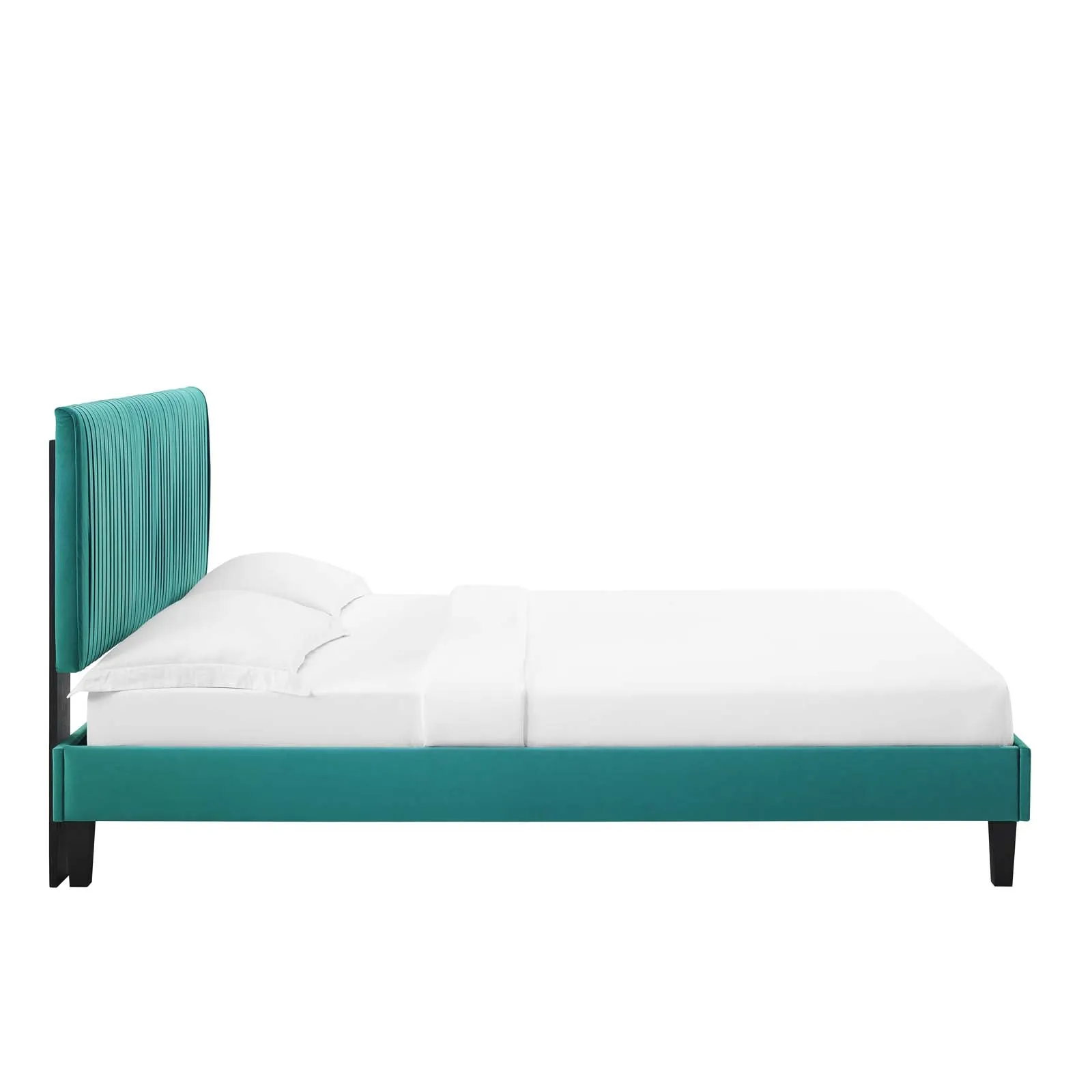 Peyton Performance  Velvet Platform Bed