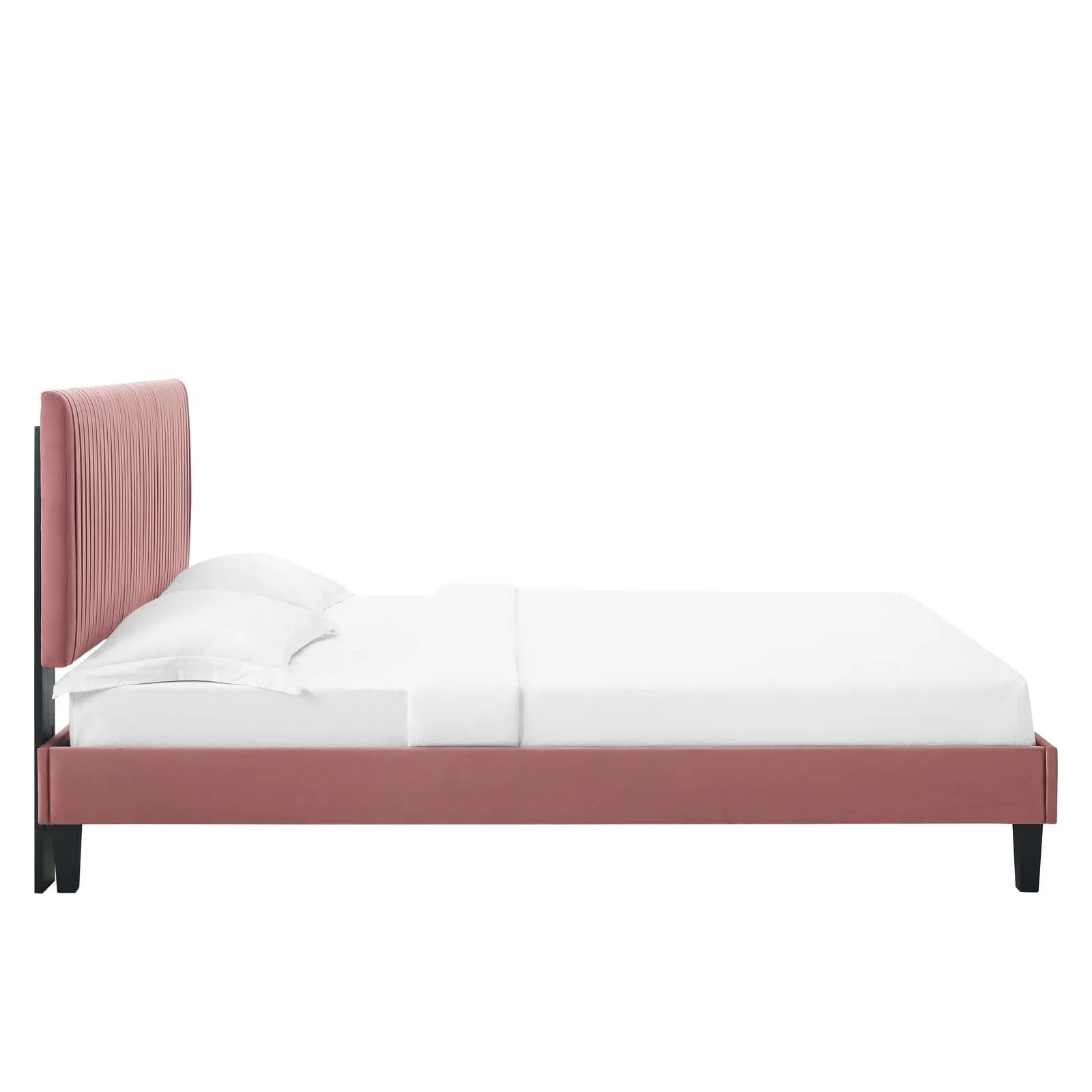 Peyton Performance  Velvet Platform Bed