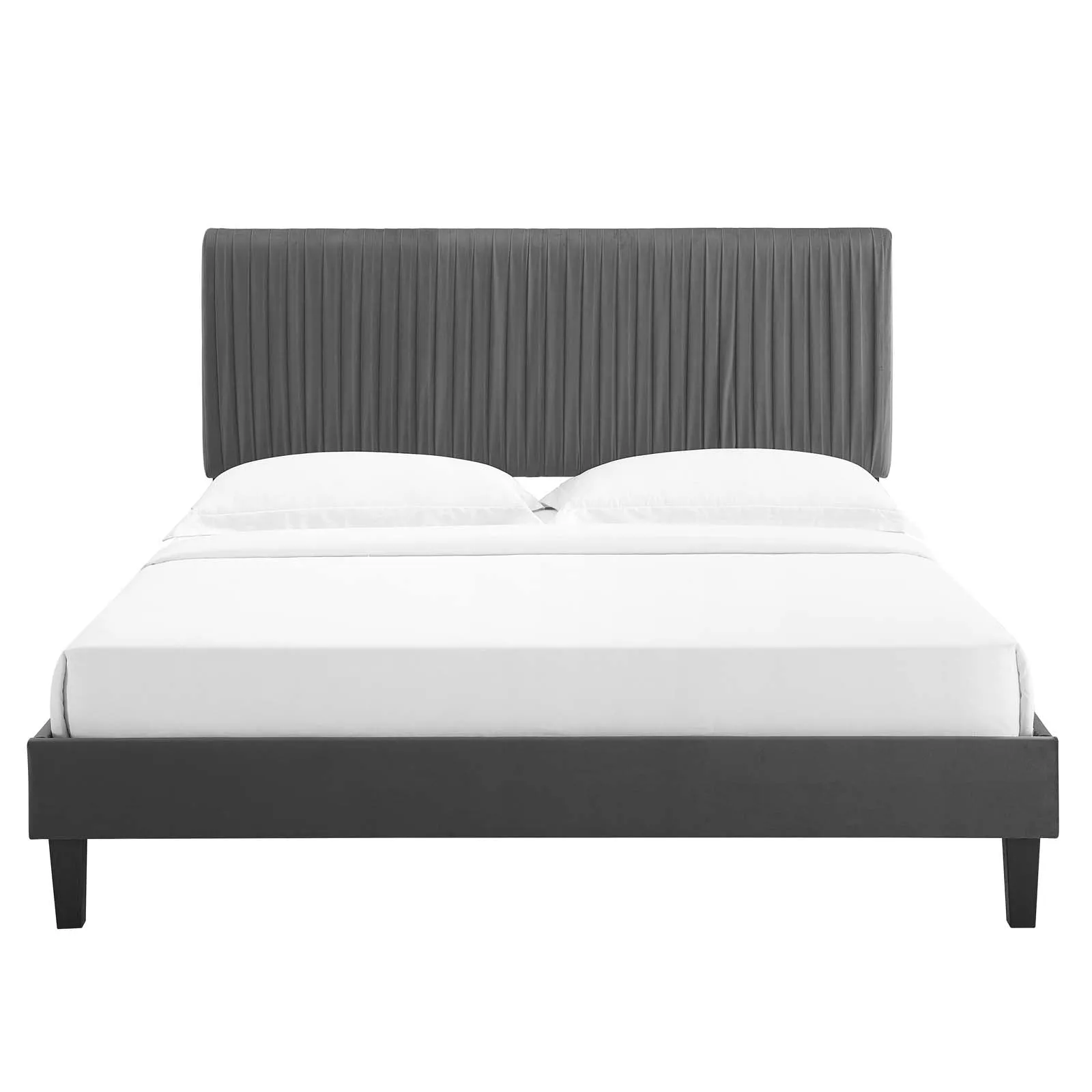 Peyton Performance  Velvet Platform Bed