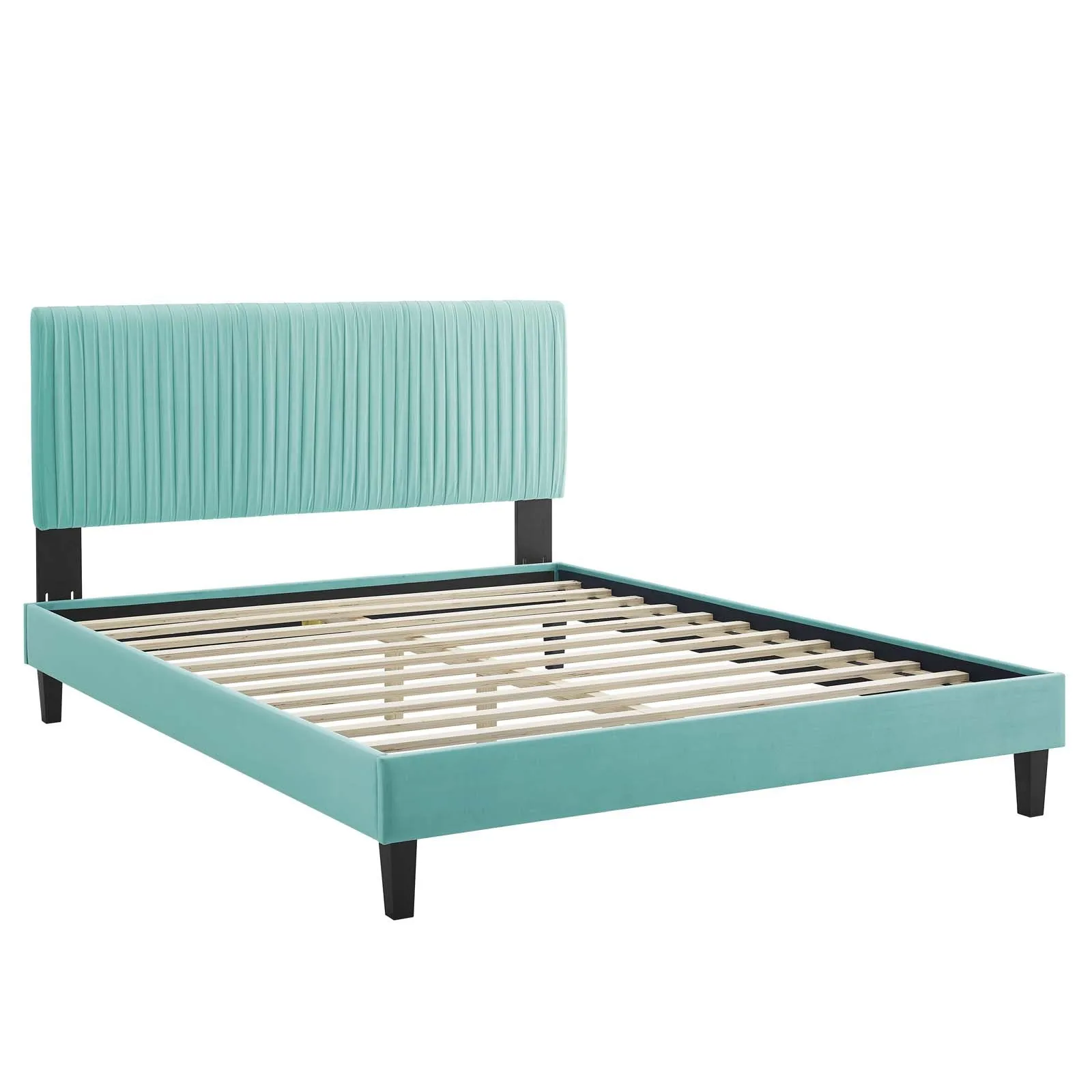 Peyton Performance  Velvet Platform Bed