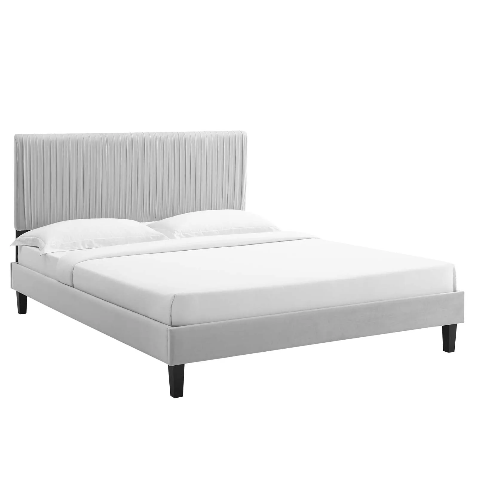 Peyton Performance  Velvet Platform Bed