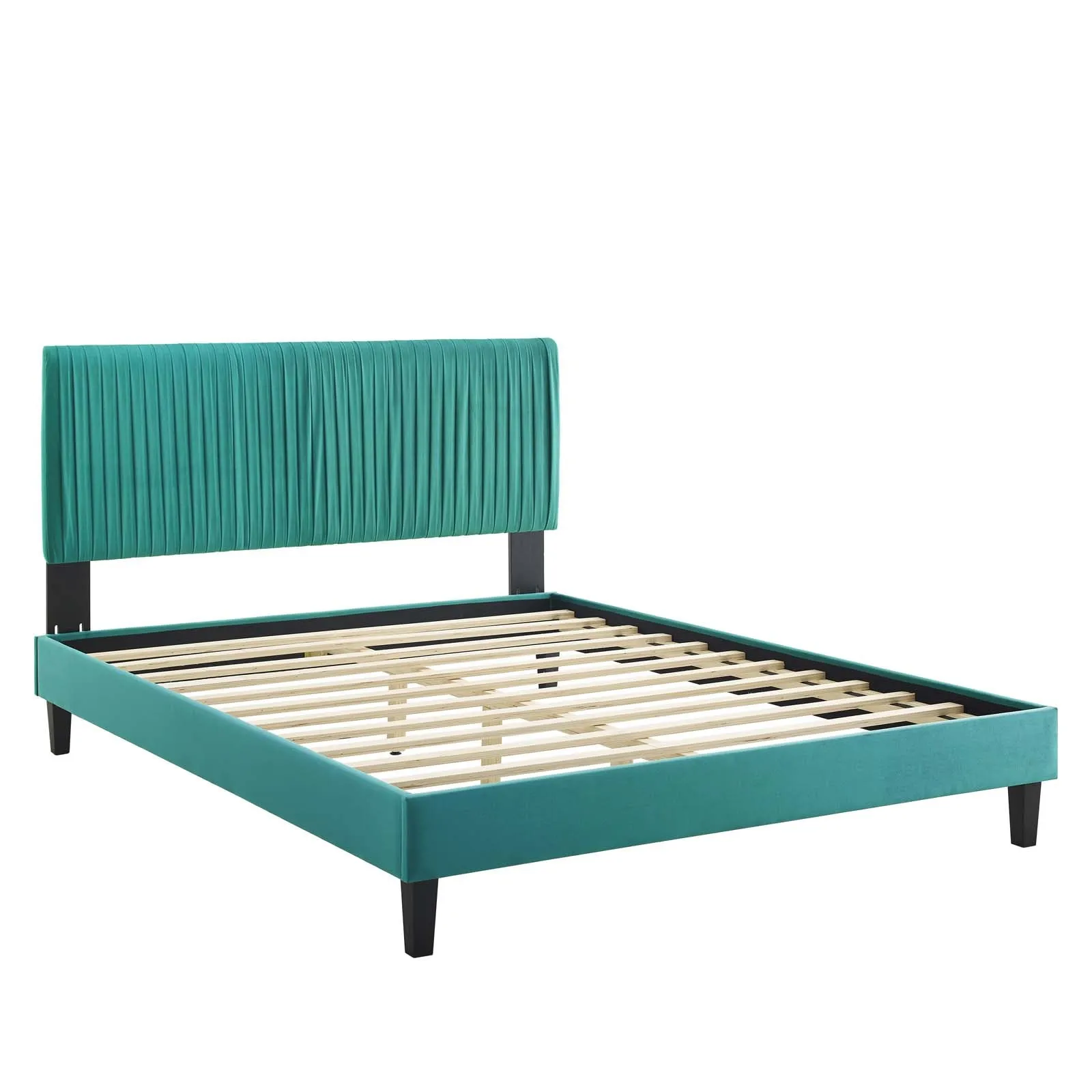 Peyton Performance  Velvet Platform Bed