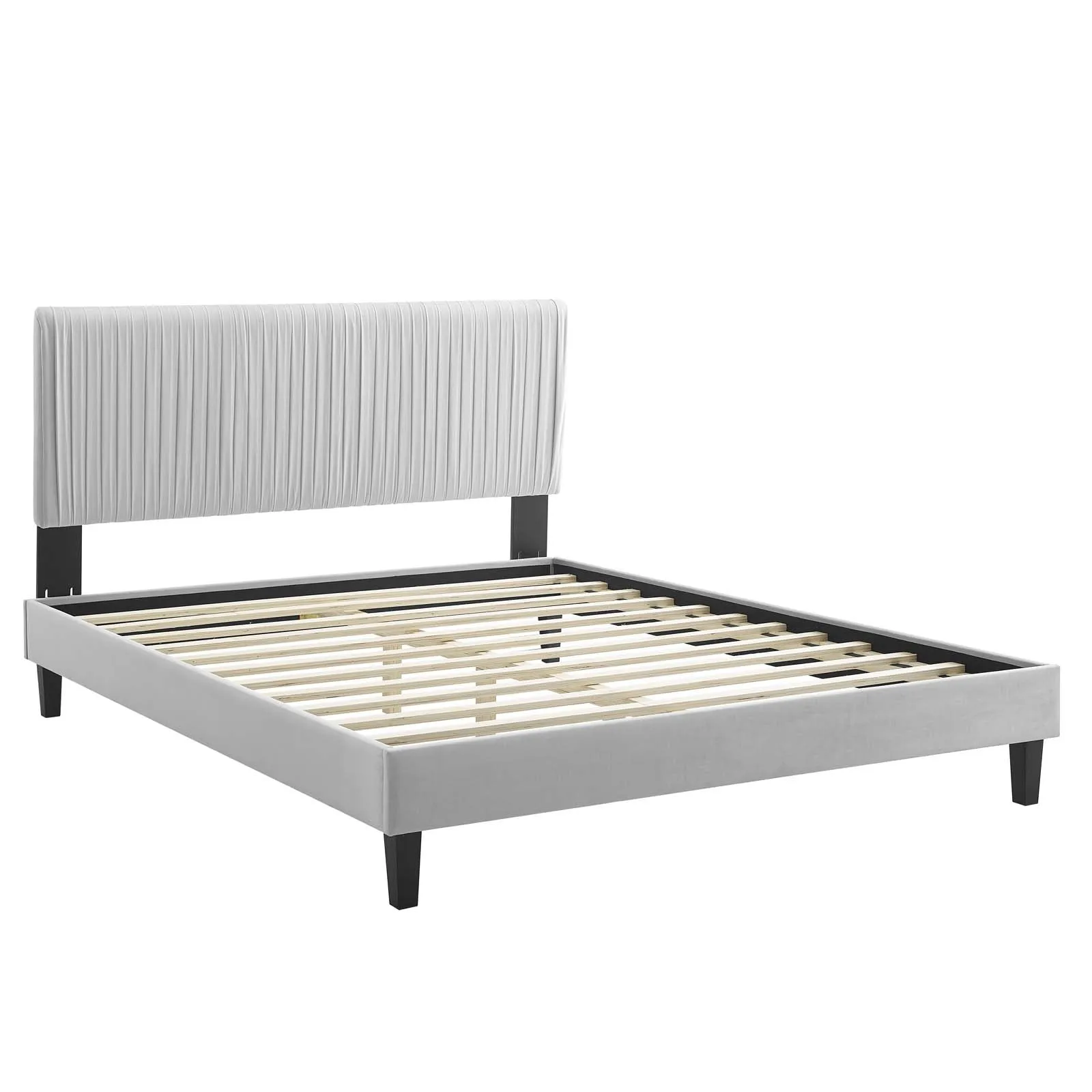 Peyton Performance  Velvet Platform Bed