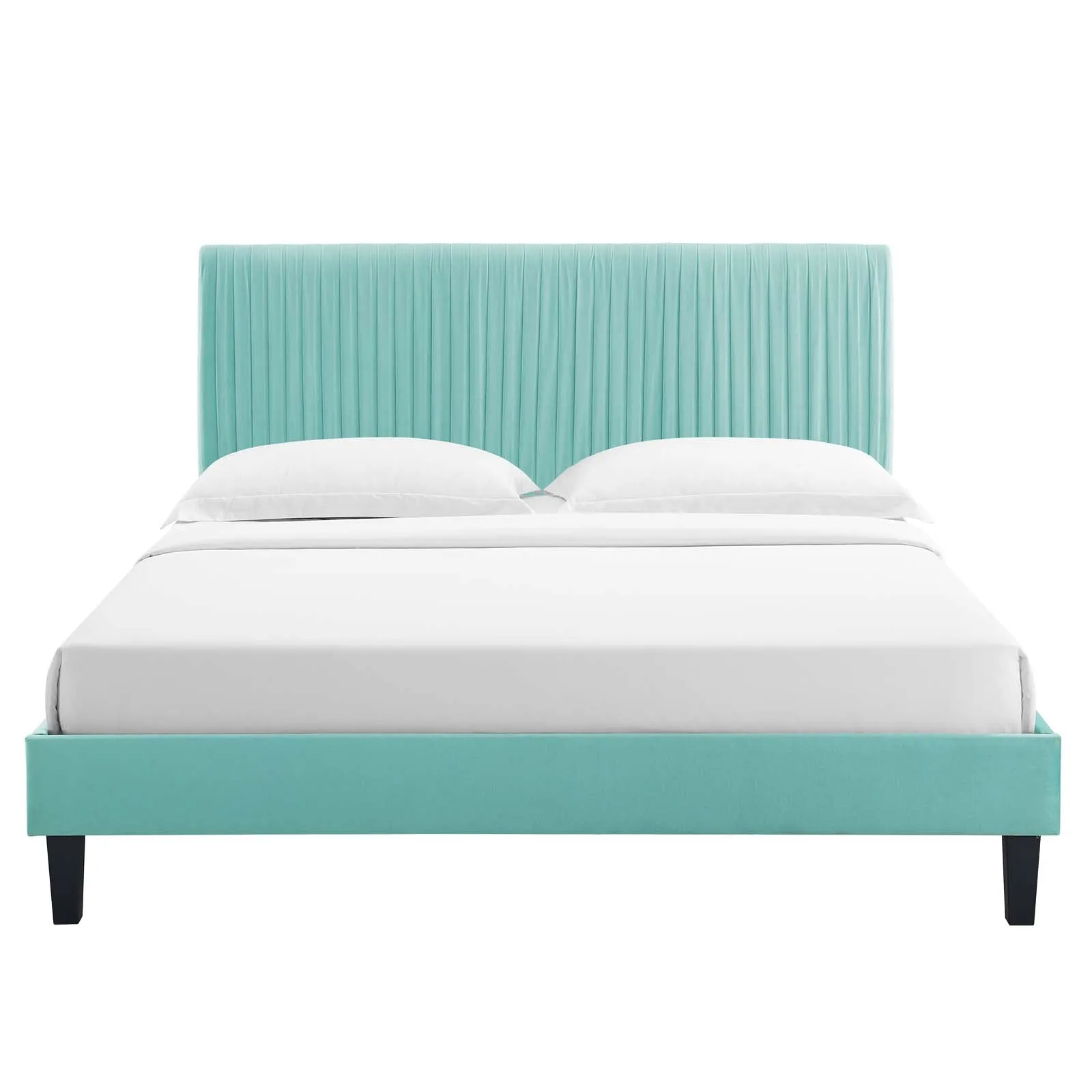 Peyton Performance  Velvet Platform Bed