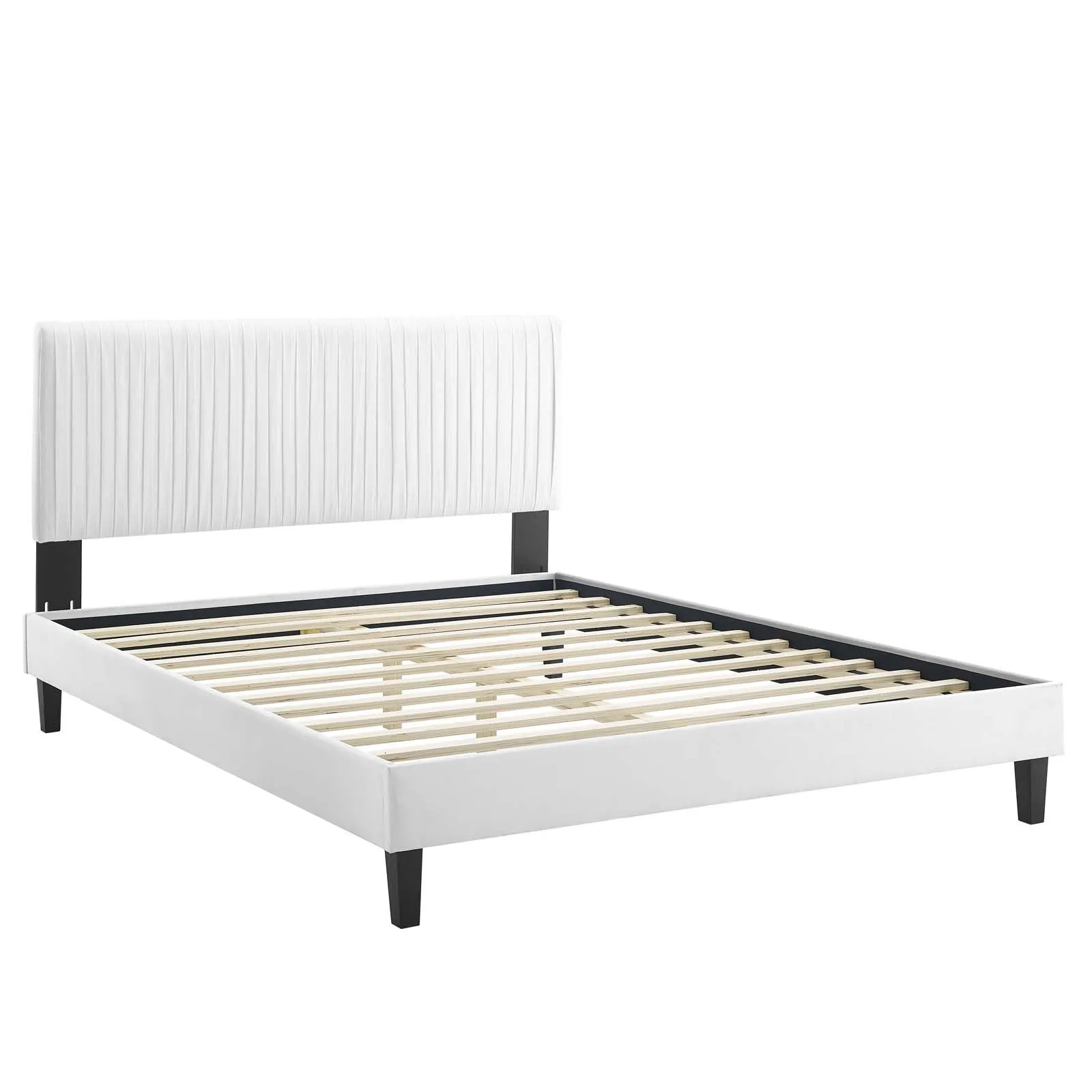 Peyton Performance  Velvet Platform Bed