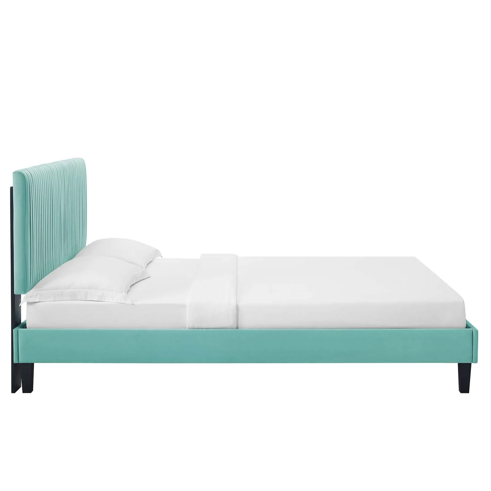 Peyton Performance  Velvet Platform Bed