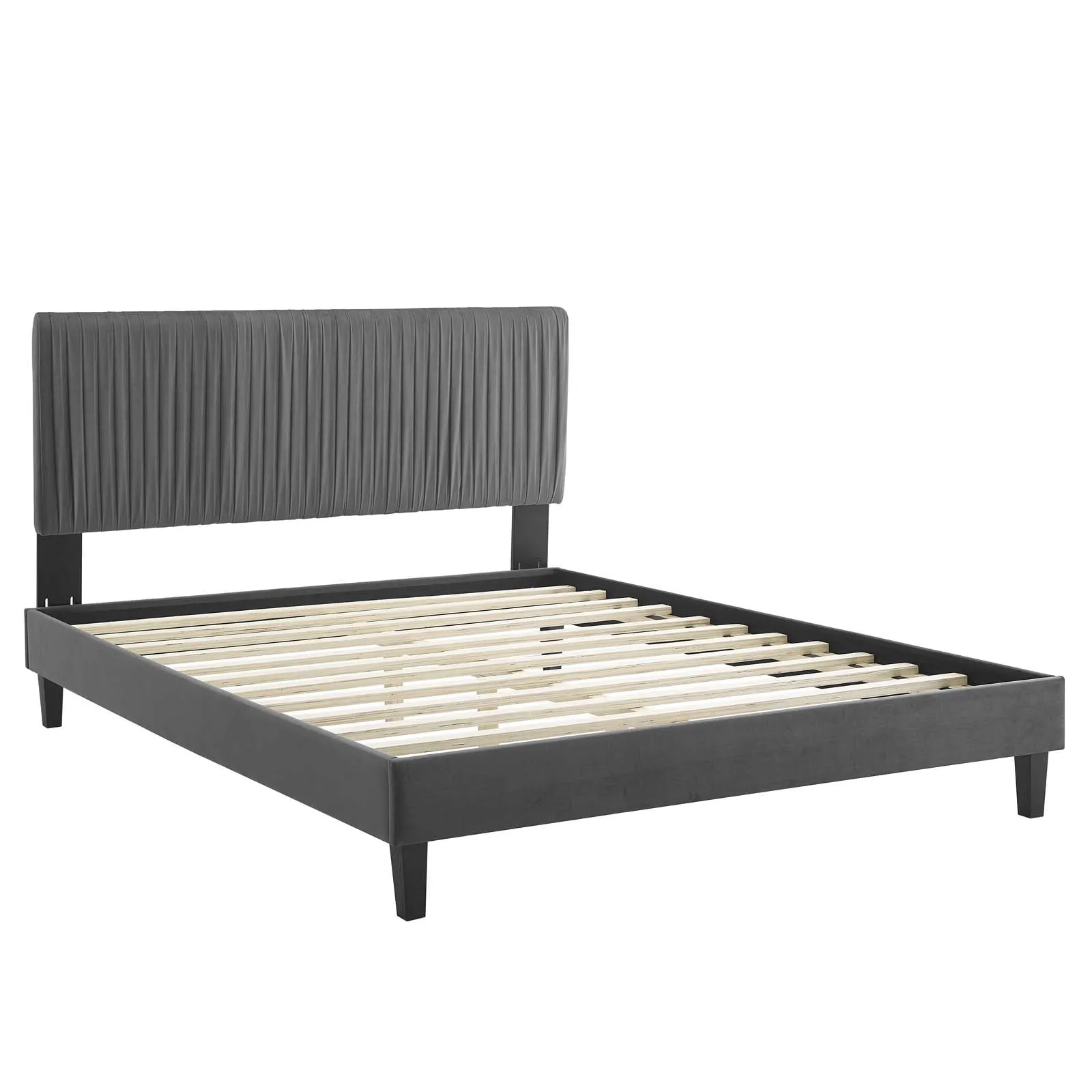 Peyton Performance  Velvet Platform Bed