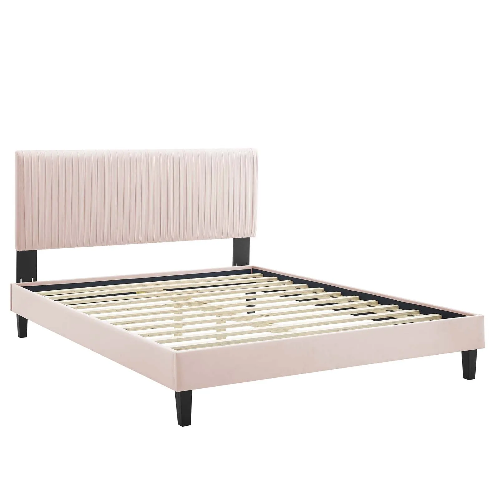 Peyton Performance  Velvet Platform Bed