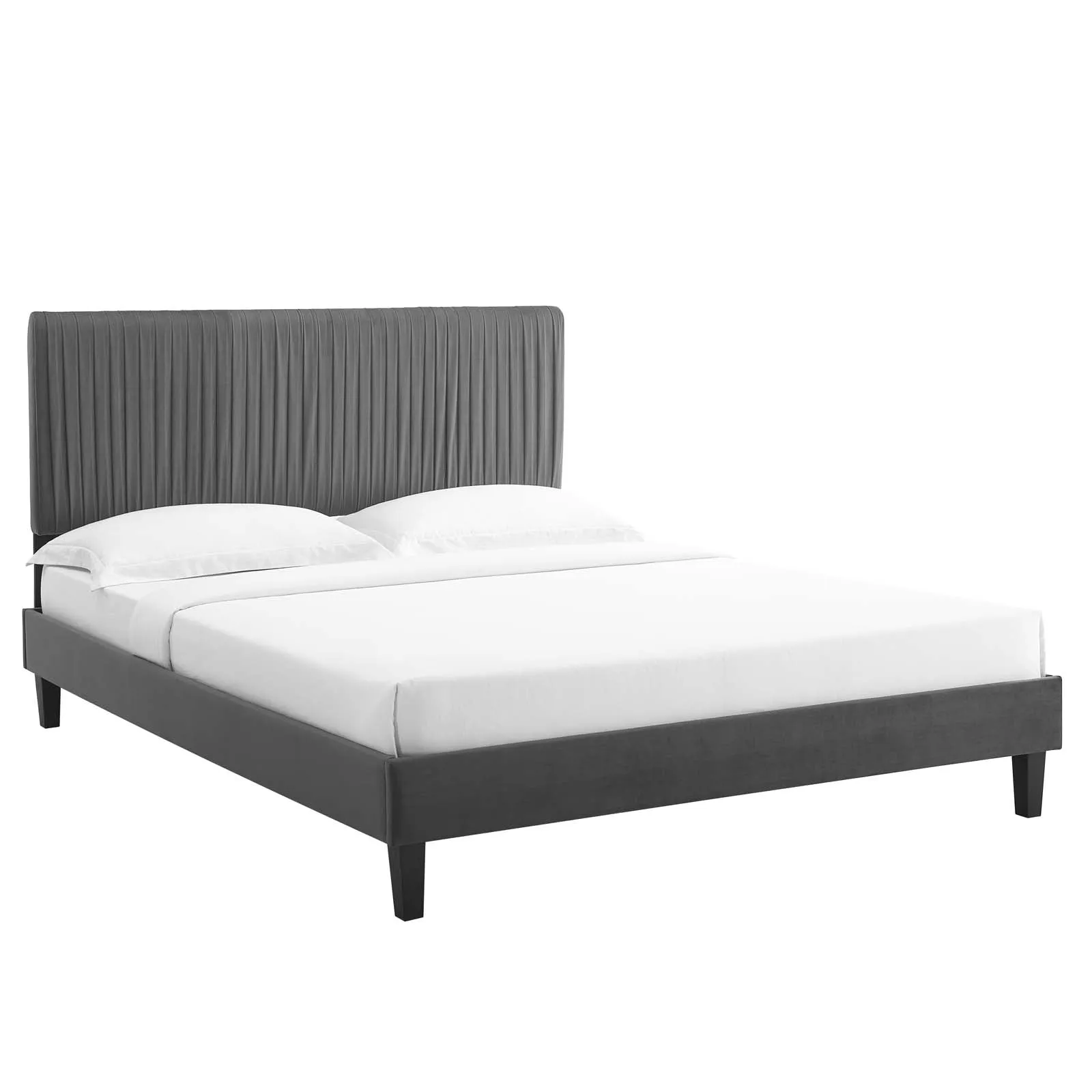 Peyton Performance  Velvet Platform Bed