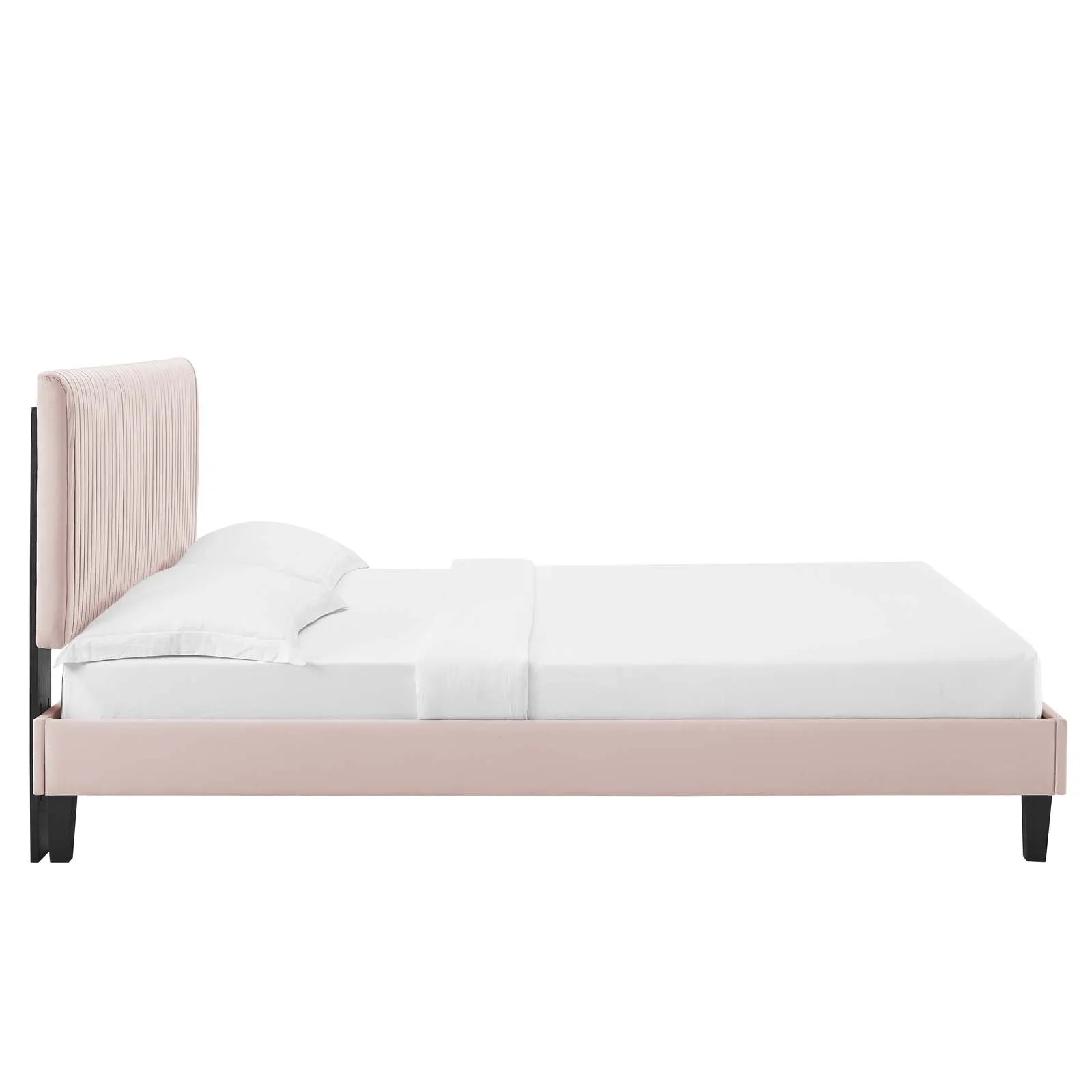 Peyton Performance  Velvet Platform Bed