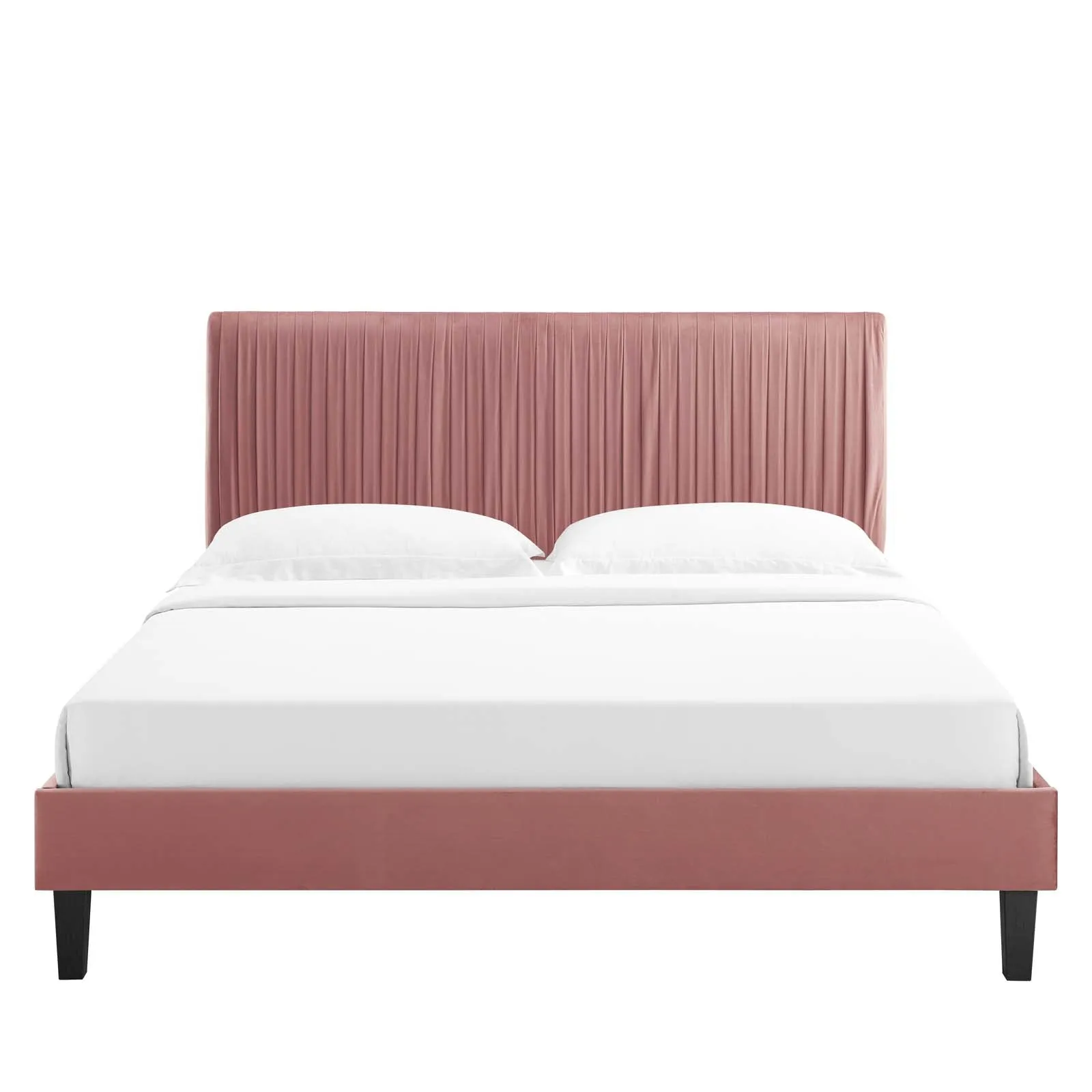 Peyton Performance  Velvet Platform Bed