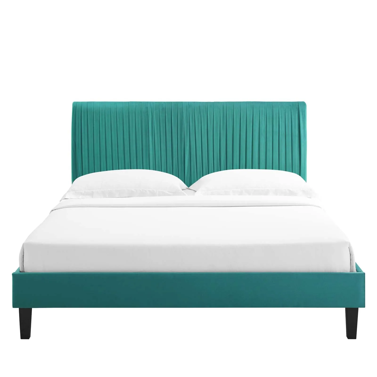 Peyton Performance  Velvet Platform Bed