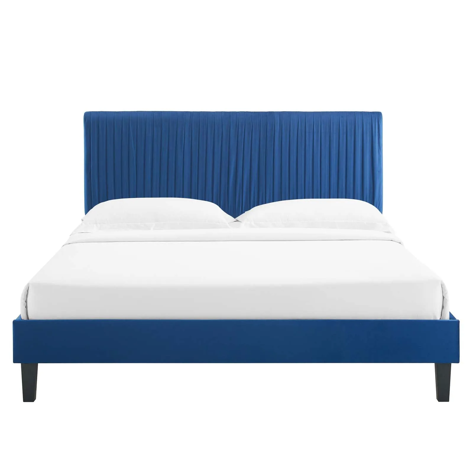 Peyton Performance  Velvet Platform Bed