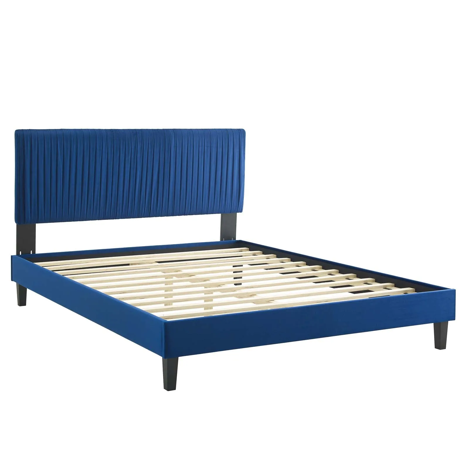 Peyton Performance  Velvet Platform Bed