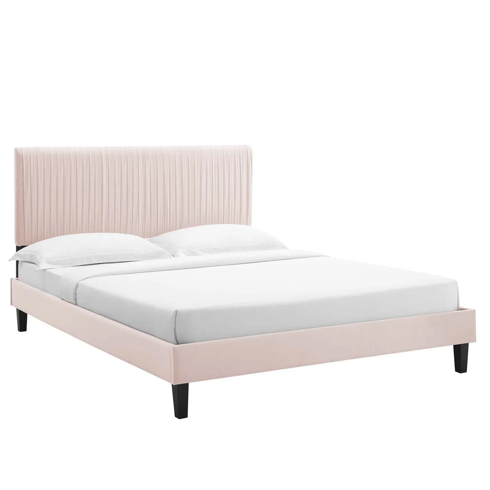 Peyton Performance  Velvet Platform Bed