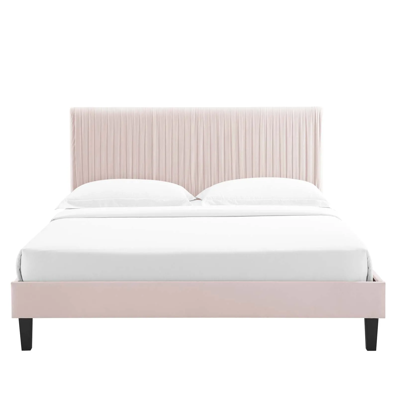 Peyton Performance  Velvet Platform Bed