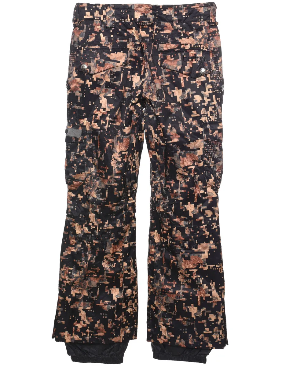 Pixel Print Burton Ski Trousers - W32 L30