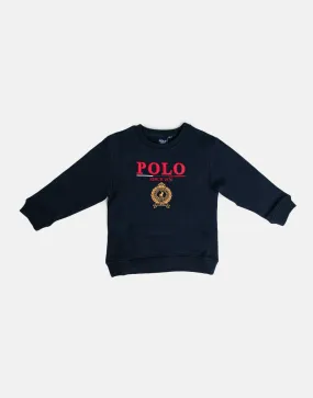 Polo Bradley Crested Navy Sweatshirt