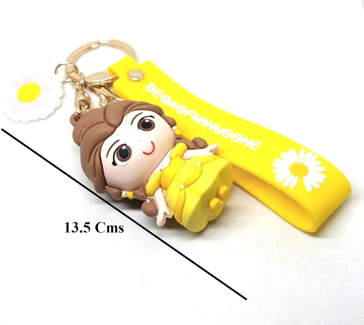 Princess Bella 3D Silicone Keychain