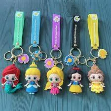 Princess Bella 3D Silicone Keychain