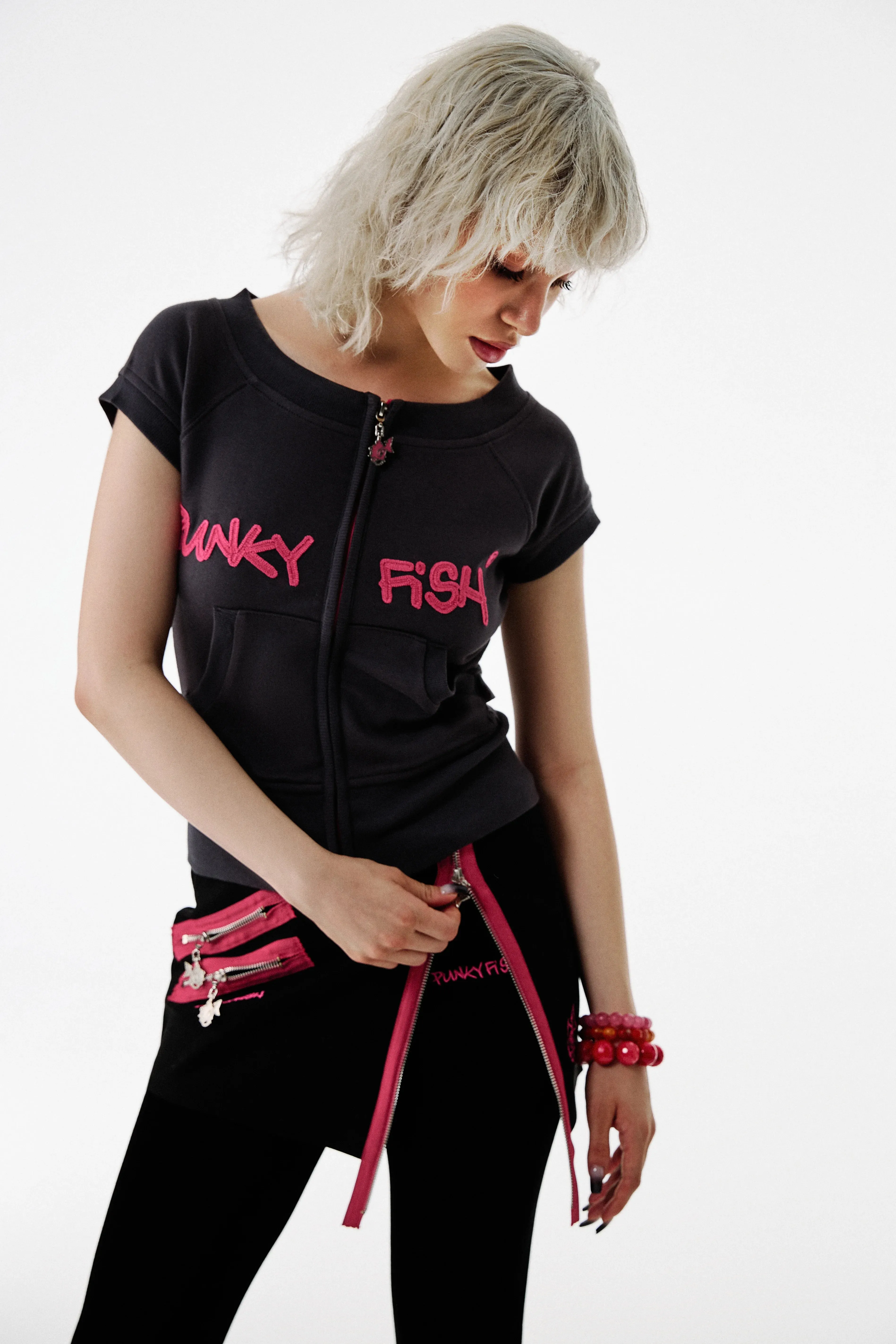 Punkyfish Sleeveless Sweatshirt