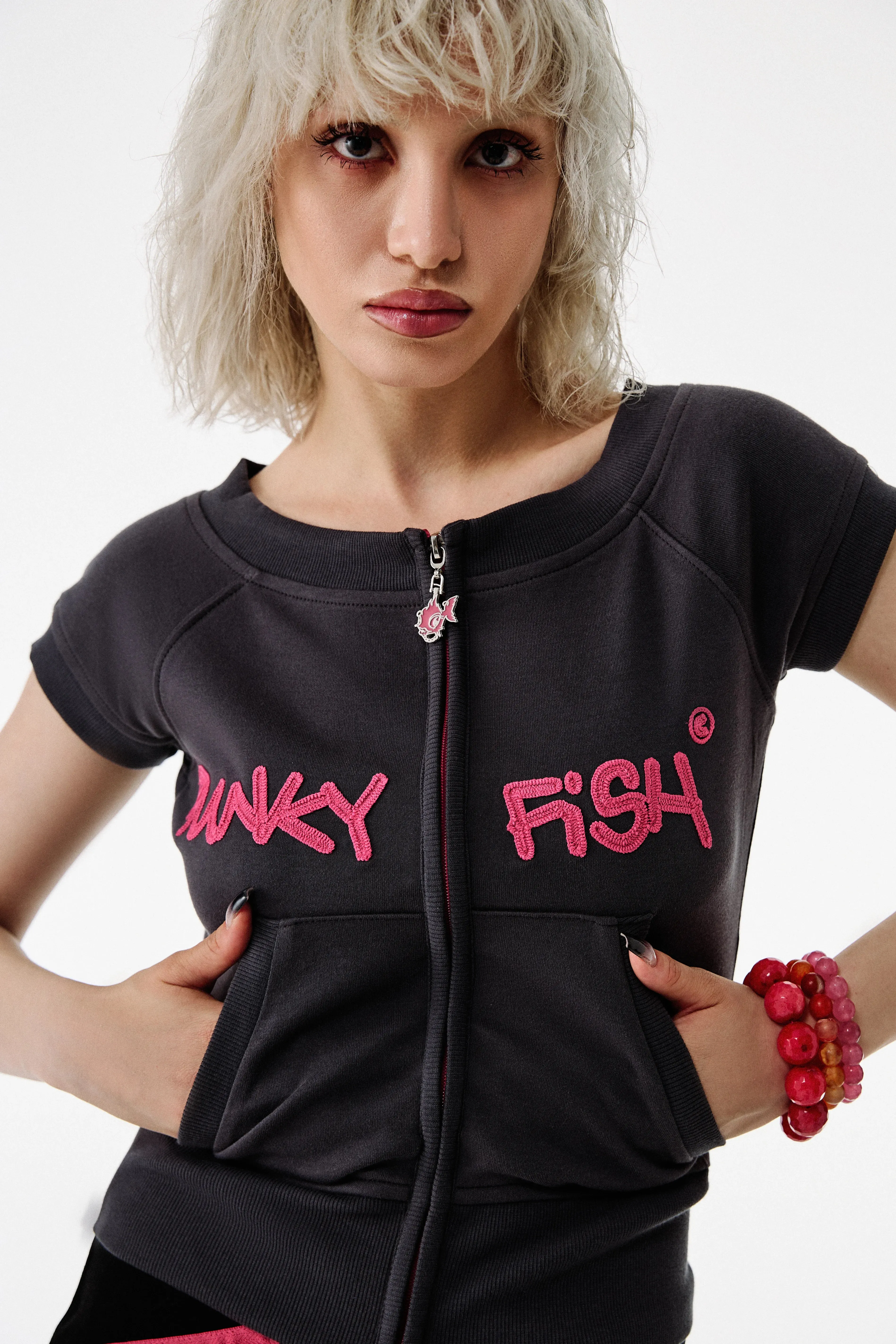 Punkyfish Sleeveless Sweatshirt