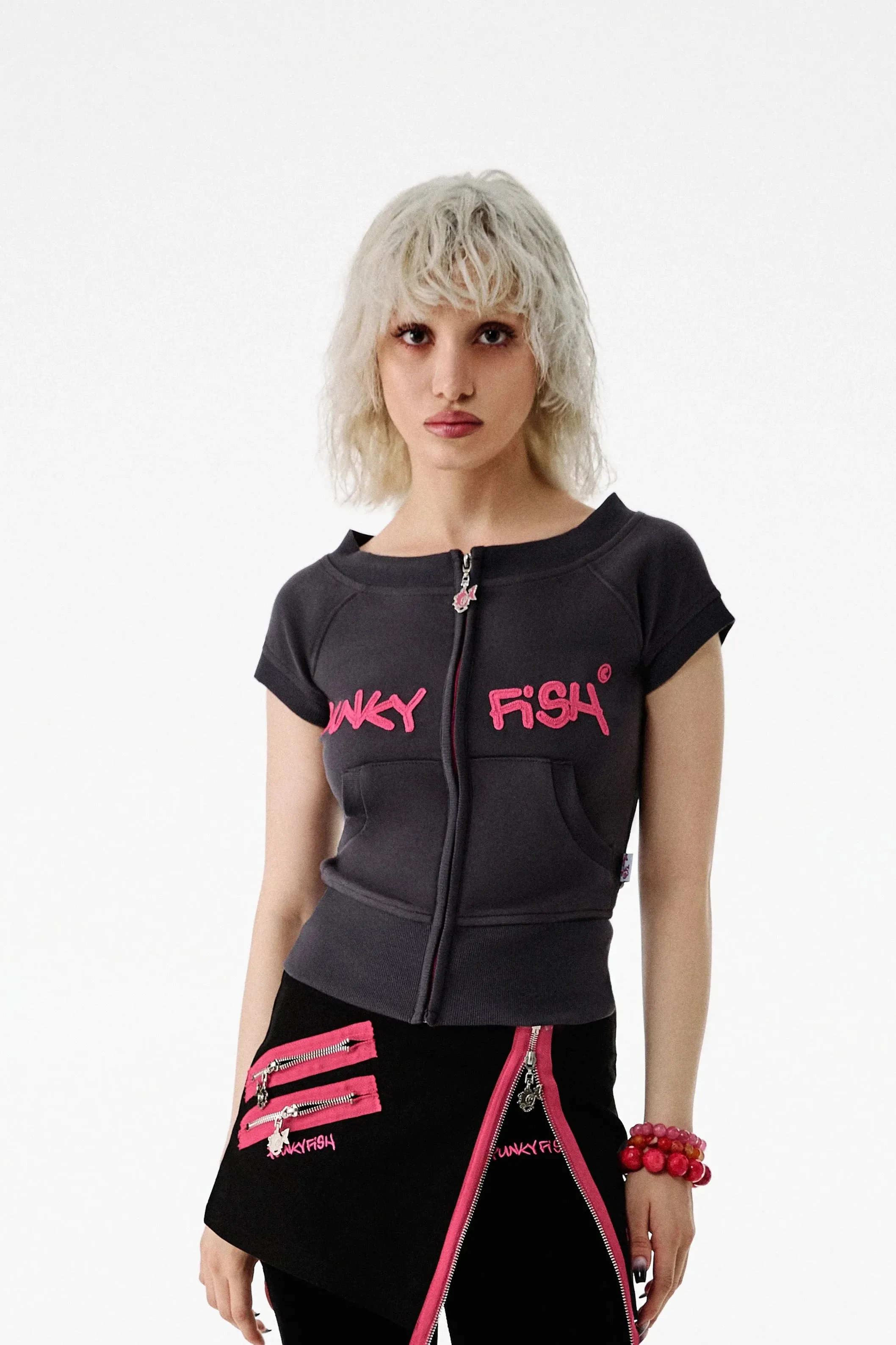 Punkyfish Sleeveless Sweatshirt