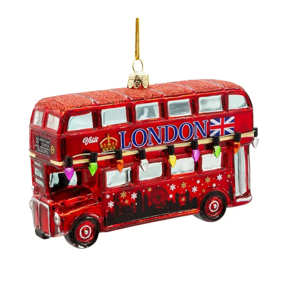 "London Double-Decker Bus" Ornament