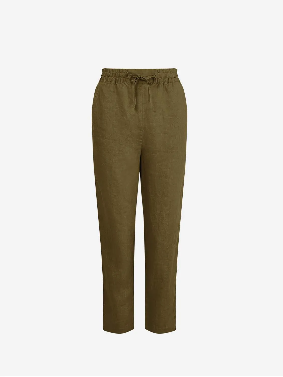 Rama Women's Linen Trousers | Khaki