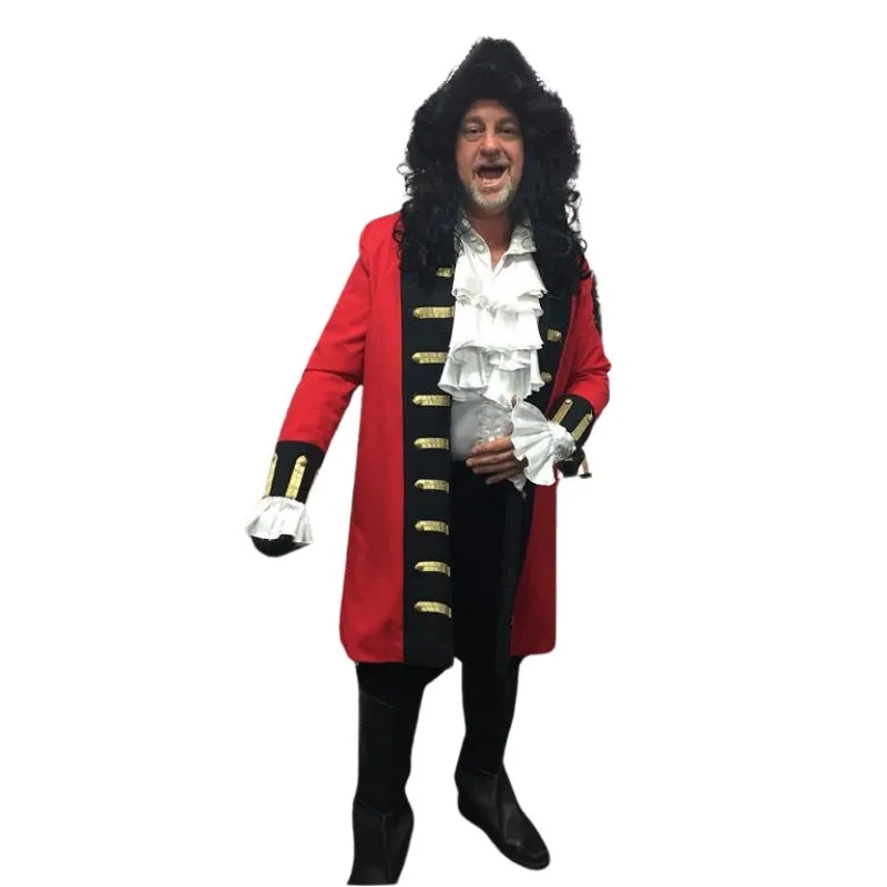 Red Pirate Captain Costume Hire