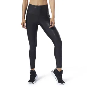 Reebok Lux Metallic Women Training Tight Black Eb8083