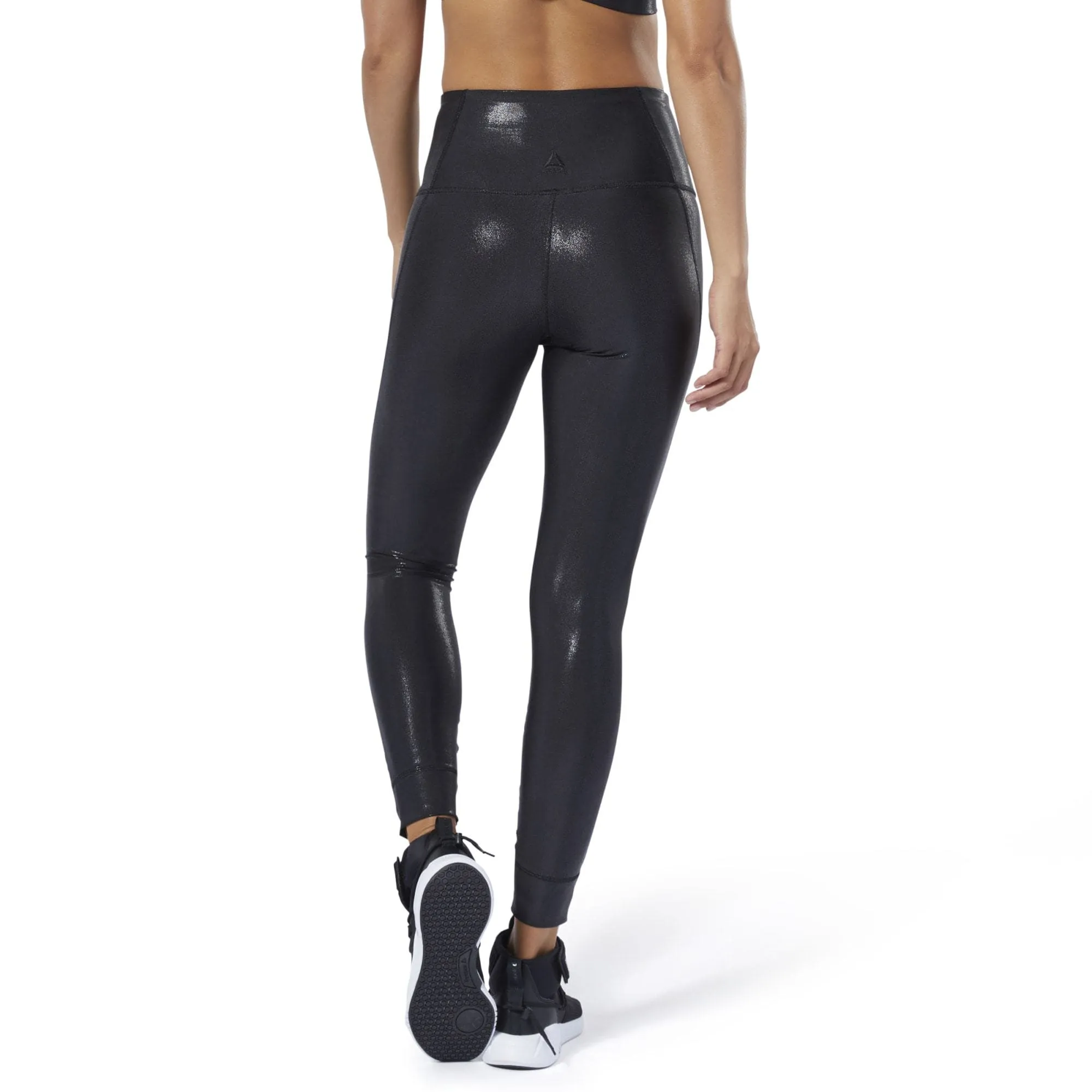 Reebok Lux Metallic Women Training Tight Black Eb8083